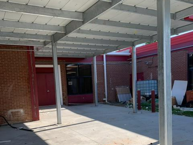 Monroe High Canopy Installation